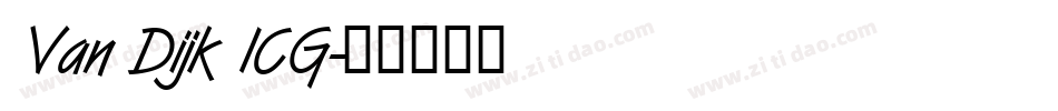 Van Dijk ICG字体转换